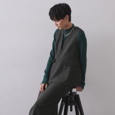 オペークドットクリップ(OPAQUE.CLIP)のペプラムデザインジャンドレ【洗濯機OK】