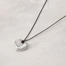 デザインハートモチーフ スライドネックレス