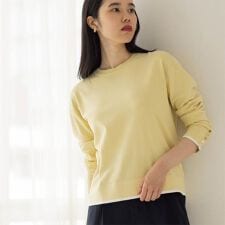 金ボタン使いリラクシーニット【洗濯機OK】