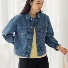 デニムジャケット【洗濯機OK】