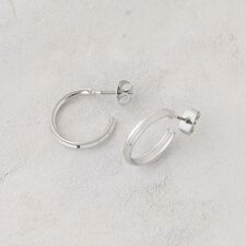 シンプルデザイン フープピアス