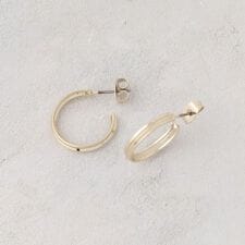 シンプルデザイン フープピアス