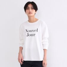 ロゴプリントロングTシャツ【洗濯機OK】