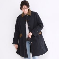 撥水ステンカラーコート【洗える】