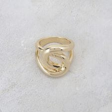 クロスオーバルメタルリング