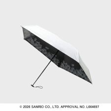 ◆【ハローキティ】晴雨兼用裏側プリント折りたたみ傘