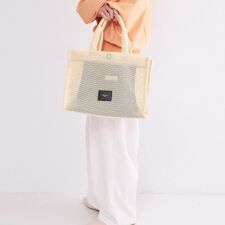 メッシュスクエアトートバッグ【2WAY／A4サイズ対応】