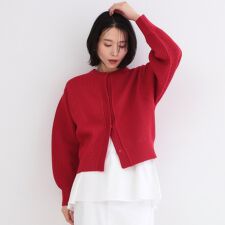 メッシュニットカーディガン【洗濯機OK】