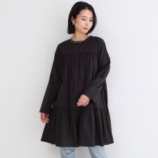 ティアードミニワンピース【洗濯機OK】