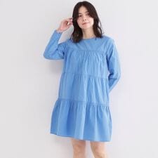 ティアードミニワンピース【洗濯機OK】