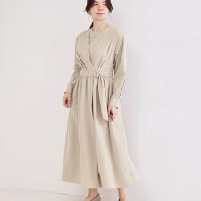 カシュクール風デザインワンピース【洗濯機OK】