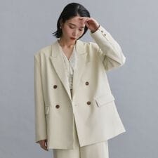 【es】ダブルブレストテーラードジャケットセットアップ対応可【洗える】