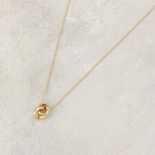 デザインリングスライドネックレス