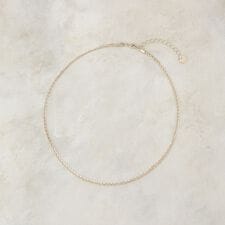 細チェーン2連ネックレス