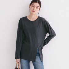 シアースリットカットソー【洗濯機OK】