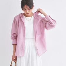 シアーフーディシャツ【洗濯機OK】