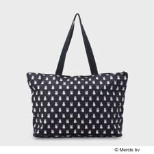 ◆【miffy】総柄プリント折りたたみキャリーオンBIGトートバッグ