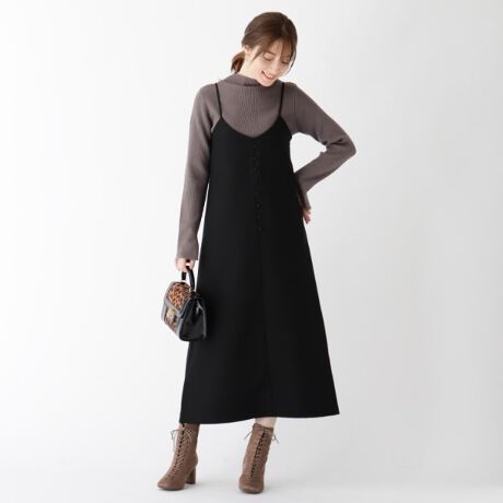 クルミボタンキャミワンピース オペークドットクリップ Opaque Clip N ファッション通販 マルイウェブチャネル