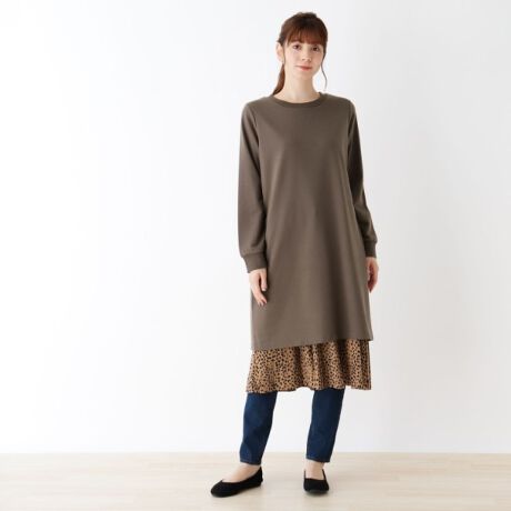 M Ll 裏毛バックスリットプリーツワンピース シューラルー Shoolarue ファッション通販 マルイウェブチャネル Ca000 218 74 01