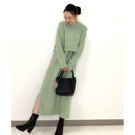 2点セット ニットベスト ニットワンピース シューラルー Shoolarue ファッション通販 マルイウェブチャネル