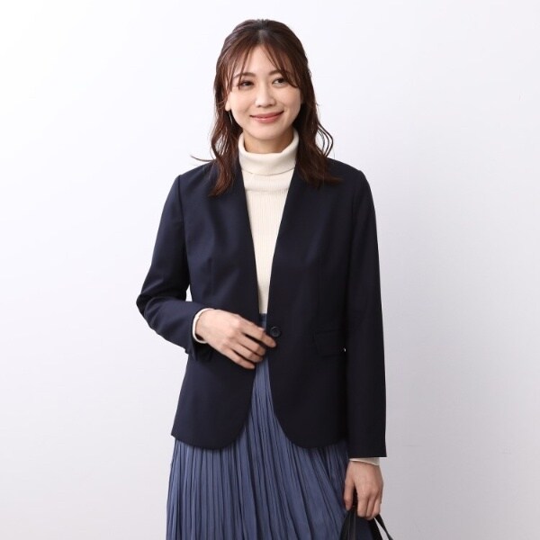 ■INED イネド■美品 ウール100% 上品スーツセットアップ 9号 INED（イネド） スーツ 「マルチWAYセットアップ」ダブルストレッチ