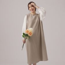 【洗える】袖切替え ダンボールワンピース