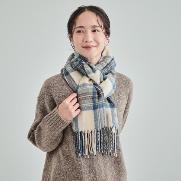 やっぱりこれが使える 柄アソートチェックストール | シューラルー