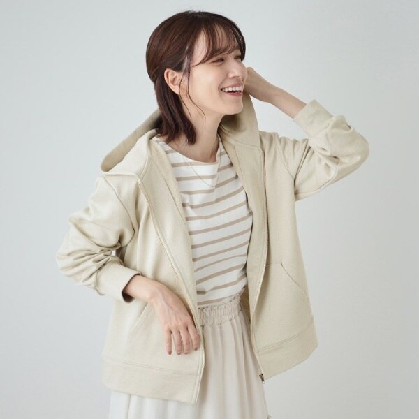 ラメ裏毛ジップアップパーカー | シューラルー(SHOOLARUE