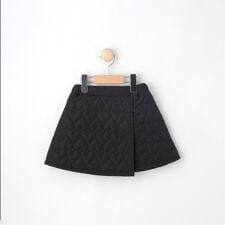 シューラルー(SHOOLARUE)の【110-140cm】ハートキルトラップ風スカート