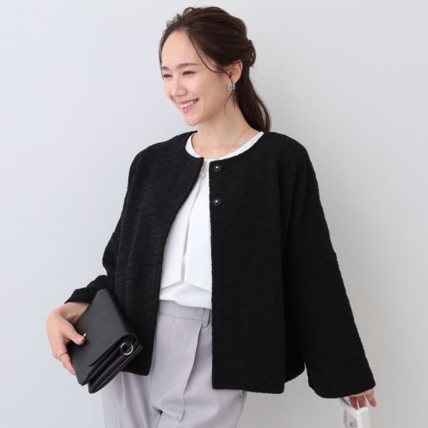 ef-de ツイードノーカラージャケット | グリーンパークス(Green Parks