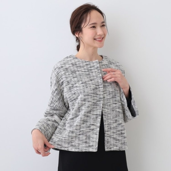 ef-de ツイードノーカラージャケット | グリーンパークス(Green Parks