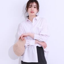 【ひんやりUV吸水速乾洗濯後しわになりにくい】ラッシュガードにもなる ストライプ前開きシャツ