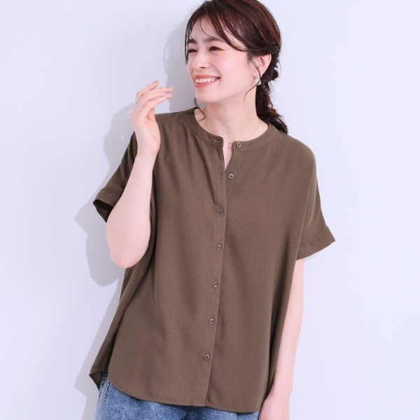 ドット柄シフォンプリーツブラウス/WEB限定サイズあり