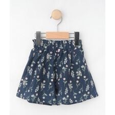 【100-150cm撥水】上品なボタニカル柄 ハートポケットショートパンツ