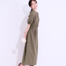 シューラルー(SHOOLARUE)の【洗えるS-LLひんやりUV】女性らしさ漂う サッカーワンピース