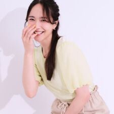 【S-LLひんやりUV】お袖シアー バルーントップス