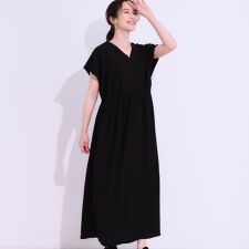 【前後2WAY】さらりと大人上品に 楊柳フレンチワンピース