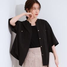 【S-LL】大人っぽく着こなせる ビックポケット Vネックシャツ