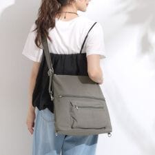 【撥水／3WAY】リュックにもなる変形ショルダーバッグ