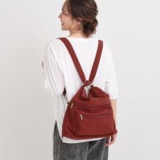 【撥水／3WAY】リュックにもなる変形ショルダーバッグ