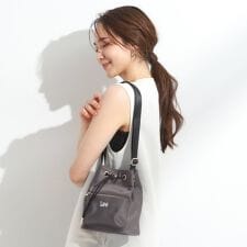 【Lee別注撥水】巾着ショルダーバッグ