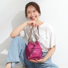 【Lee別注撥水】巾着ショルダーバッグ