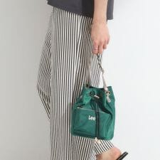 【Lee別注撥水】巾着ショルダーバッグ