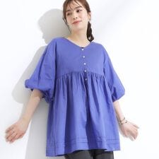 シューラルー(SHOOLARUE)の【S-LL】一枚で着映え バルーンスリーブブラウス