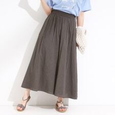 【S-LL裏地ひんやり】エアリーで涼やか 大人のシアースカーチョ