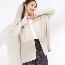 【S-LLひんやりUV】手の甲まで隠れる トッパーカーディガン