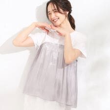 【S-LLひんやり】大人に似合う ビスチェ風ドッキングトップス