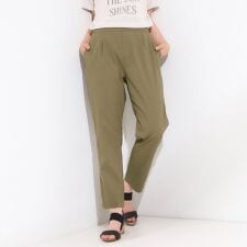 【洗えるS-LL美脚シルエット】ハイパーストレッチ イージーテーパードパンツ