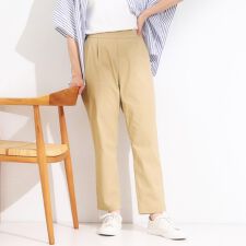 【洗えるS-LL美脚シルエット】ハイパーストレッチ イージーテーパードパンツ