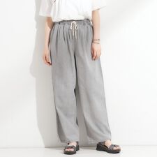 ライトオンスデニムイージーワイドパンツ